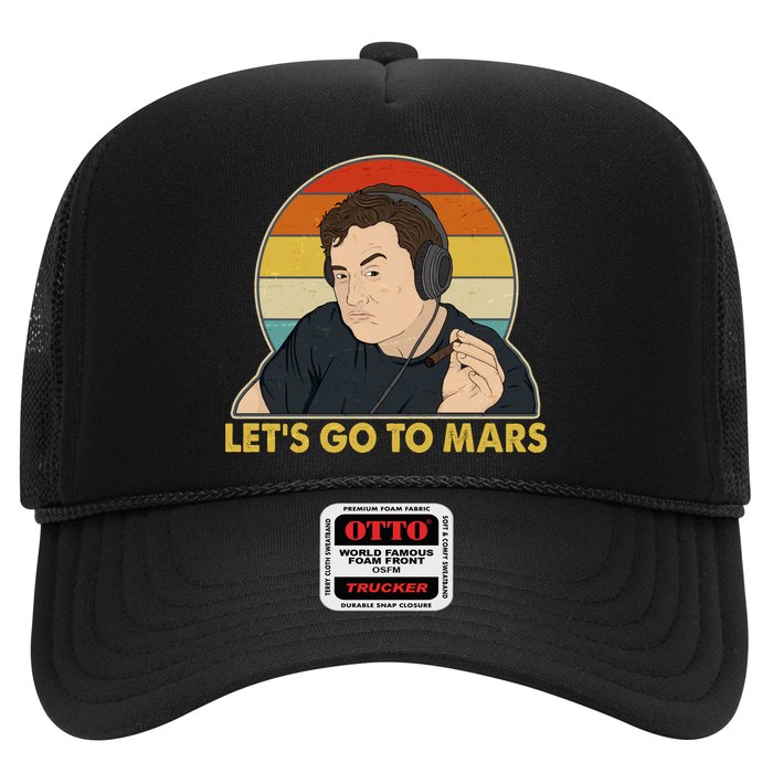 Retro Vintage Elon Musk Let's Go To Mars Hat