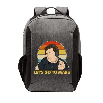Retro Vintage Elon Musk Let's Go To Mars Vector Backpack
