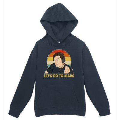 Retro Vintage Elon Musk Let's Go To Mars Urban Pullover Hoodie