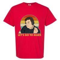 Retro Vintage Elon Musk Let's Go To Mars Garment-Dyed Heavyweight T-Shirt