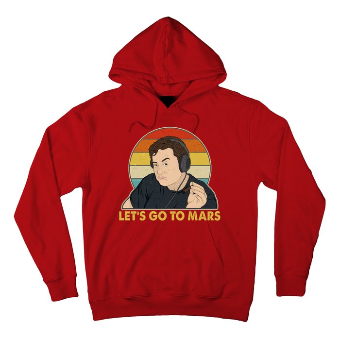 Retro Vintage Elon Musk Let's Go To Mars Hoodie