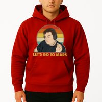 Retro Vintage Elon Musk Let's Go To Mars Hoodie