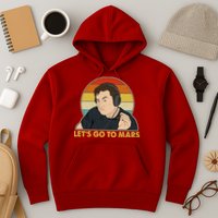 Retro Vintage Elon Musk Let's Go To Mars Hoodie