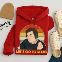 Retro Vintage Elon Musk Let's Go To Mars Hoodie