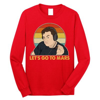 Retro Vintage Elon Musk Let's Go To Mars Long Sleeve Shirt