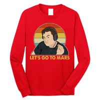 Retro Vintage Elon Musk Let's Go To Mars Long Sleeve Shirt
