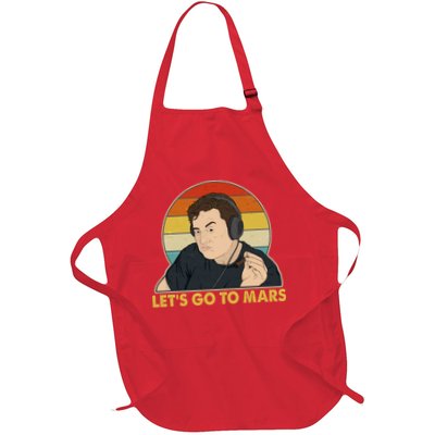 Retro Vintage Elon Musk Let's Go To Mars Apron