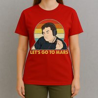 Retro Vintage Elon Musk Let's Go To Mars T-Shirt