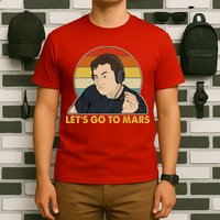 Retro Vintage Elon Musk Let's Go To Mars T-Shirt