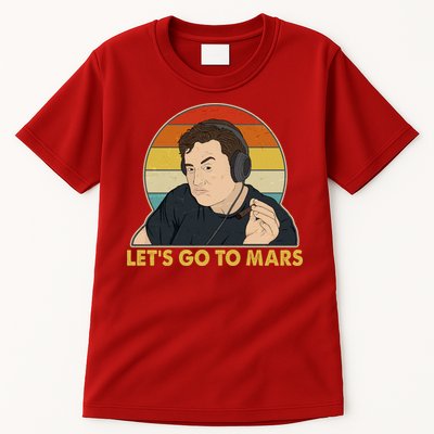 Retro Vintage Elon Musk Let's Go To Mars Tall T-Shirt