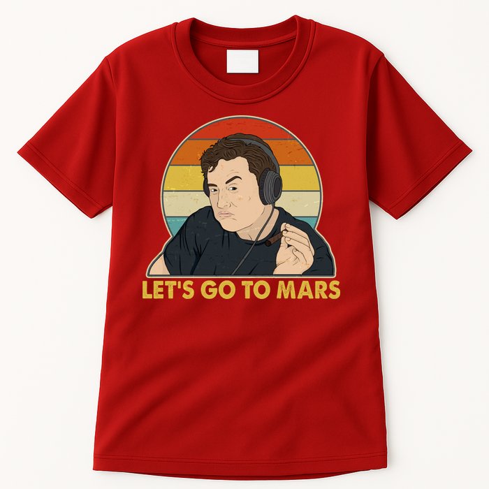 Retro Vintage Elon Musk Let's Go To Mars Tall T-Shirt