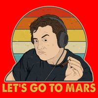 Retro Vintage Elon Musk Let's Go To Mars Tall T-Shirt