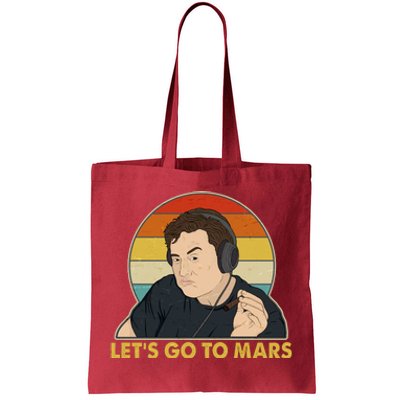 Retro Vintage Elon Musk Let's Go To Mars Tote Bag