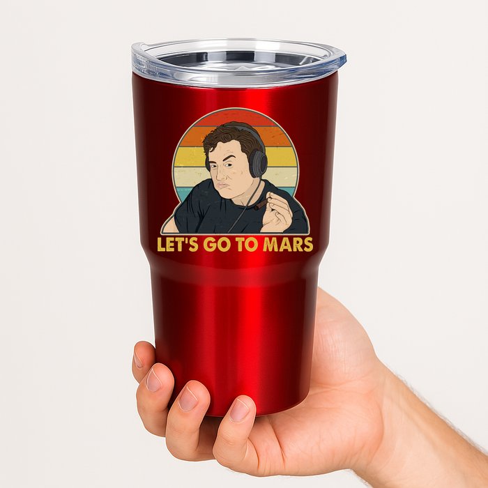 Retro Vintage Elon Musk Let's Go To Mars Tumbler