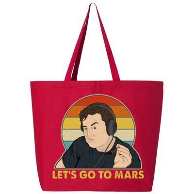 Retro Vintage Elon Musk Let's Go To Mars 25L Jumbo Tote