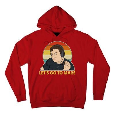 Retro Vintage Elon Musk Let's Go To Mars Tall Hoodie