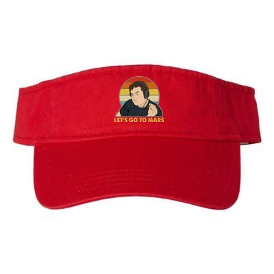 Retro Vintage Elon Musk Let's Go To Mars Valucap Bio-Washed Visor