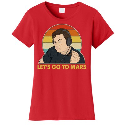 Retro Vintage Elon Musk Let's Go To Mars Women's T-Shirt