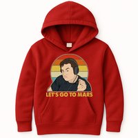 Retro Vintage Elon Musk Let's Go To Mars Kids Hoodie