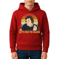 Retro Vintage Elon Musk Let's Go To Mars Kids Hoodie