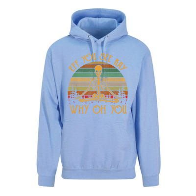 Retro Vintage Eff You See Kay Skull Skeleton Why Oh U Unisex Surf Hoodie