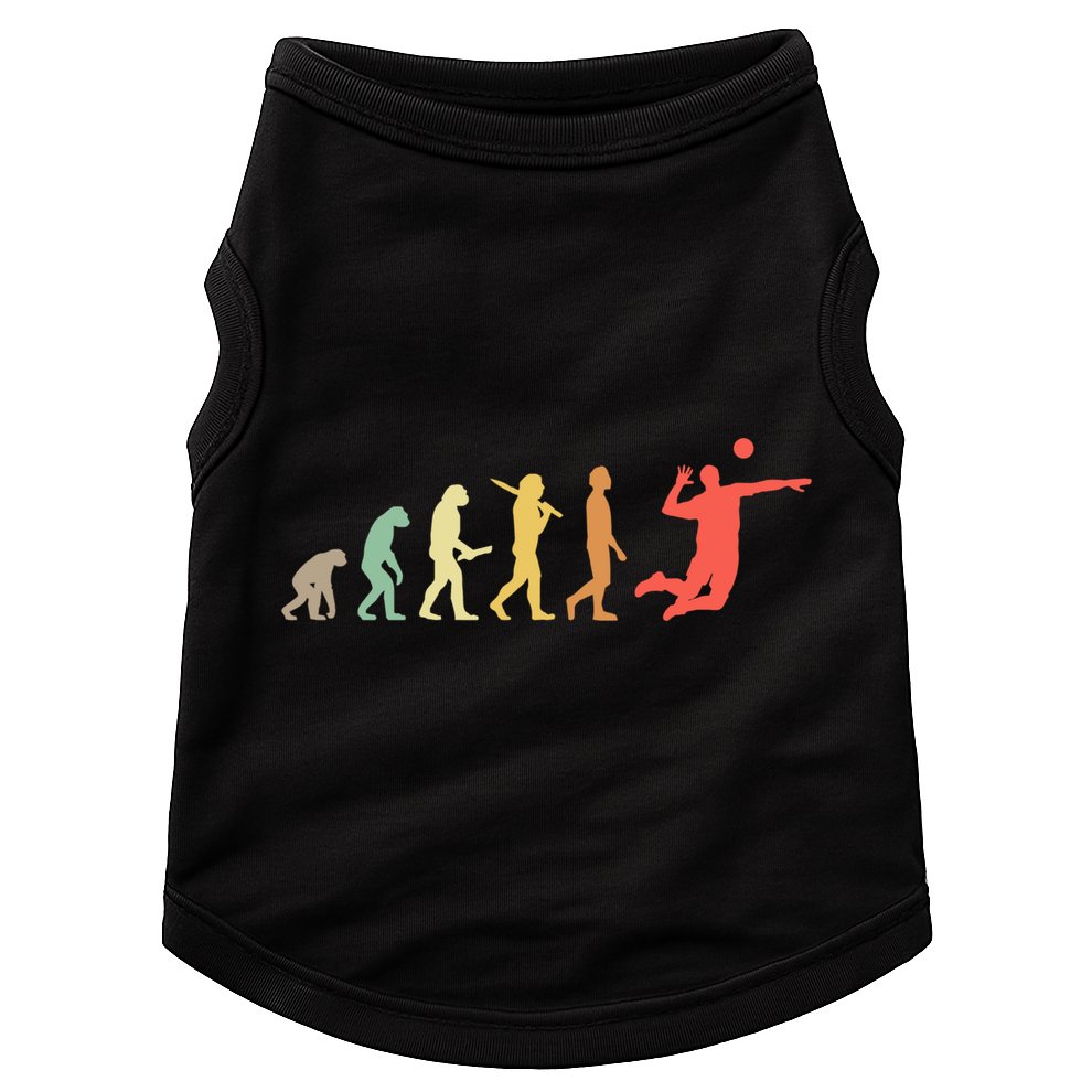Retro Volleyball Evolution Gift For Volleyball Players Gift Doggie Tank