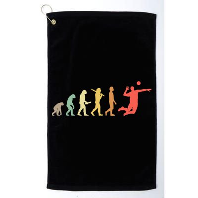 Retro Volleyball Evolution Gift For Volleyball Players Gift Golf Towel