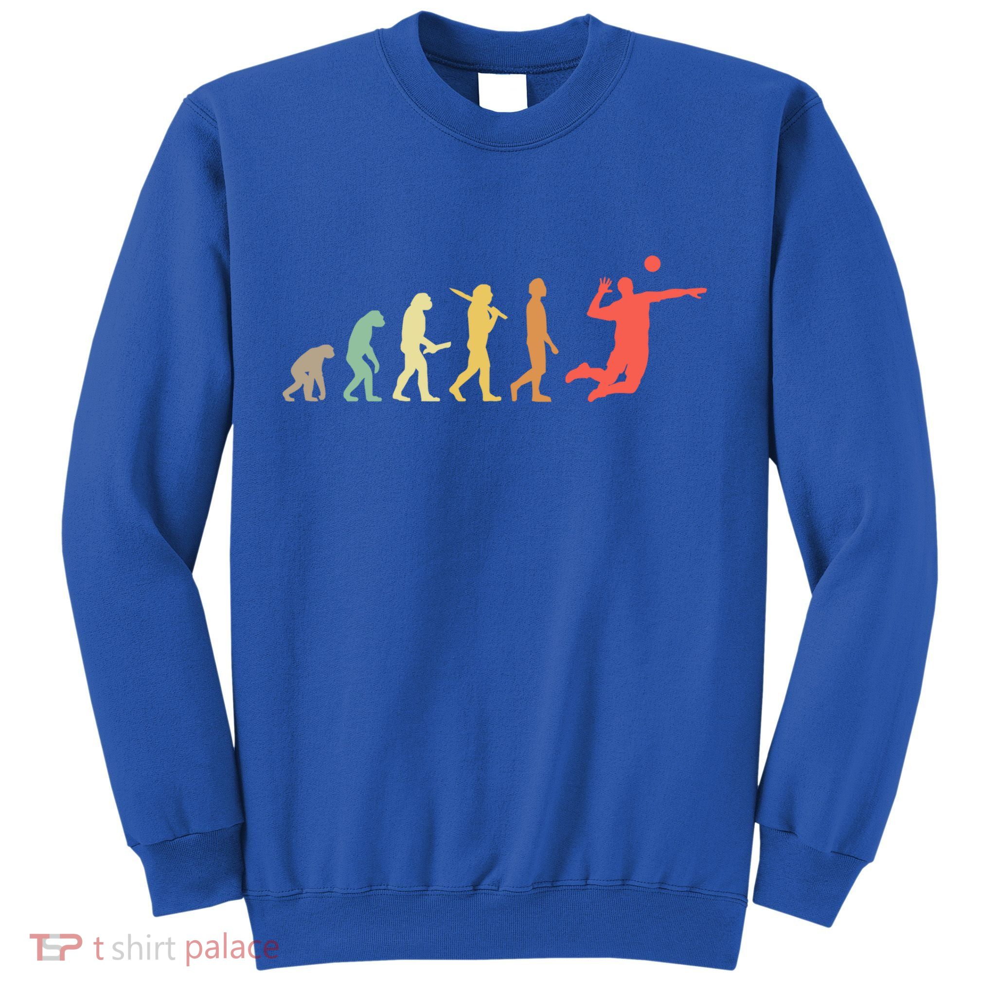 Retro Volleyball Evolution Gift For Volleyball Players Gift Sweatshirt