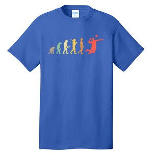 Retro Volleyball Evolution Gift For Volleyball Players Gift Tall T-Shirt