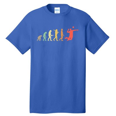 Retro Volleyball Evolution Gift For Volleyball Players Gift Tall T-Shirt