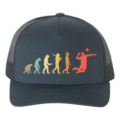 Retro Volleyball Evolution Gift For Volleyball Players Gift Yupoong Adult 5-Panel Trucker Hat