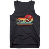 Retro Vintage Eat Sleep Football Repeat American Sport Boy Tank Top