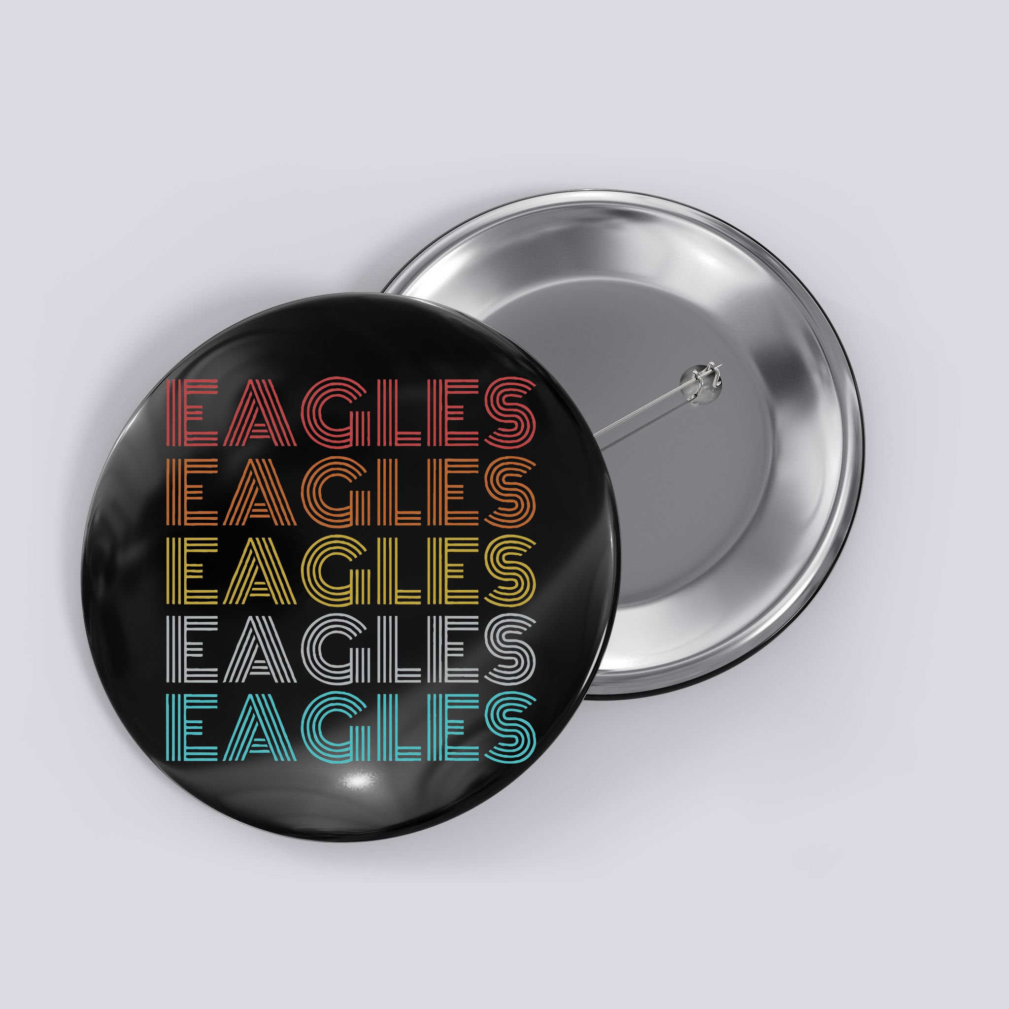 Retro Vintage Eagles Button