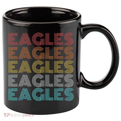 Retro Vintage Eagles 11oz C Handle Ceramic Mug