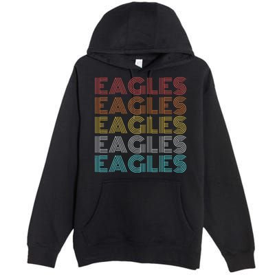 Retro Vintage Eagles Premium Pullover Hoodie