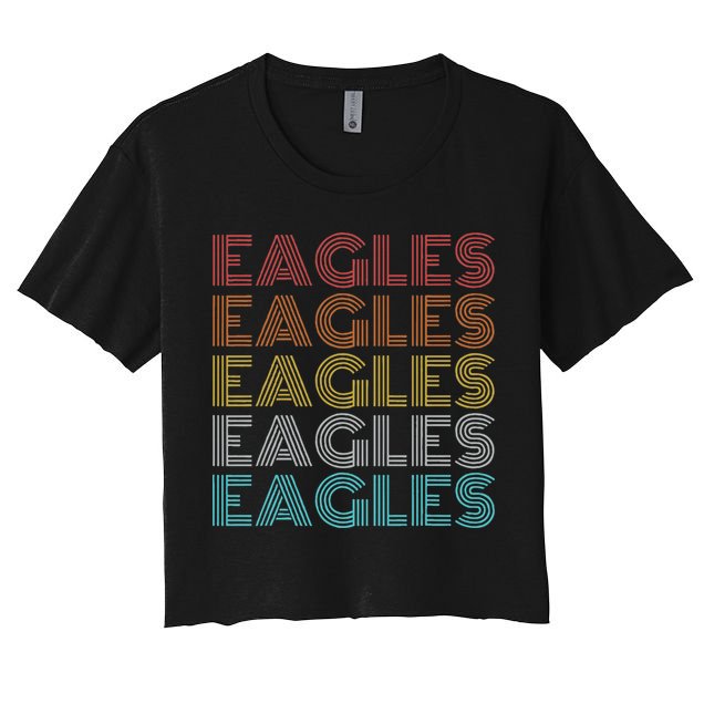Retro Vintage Eagles Crop Top