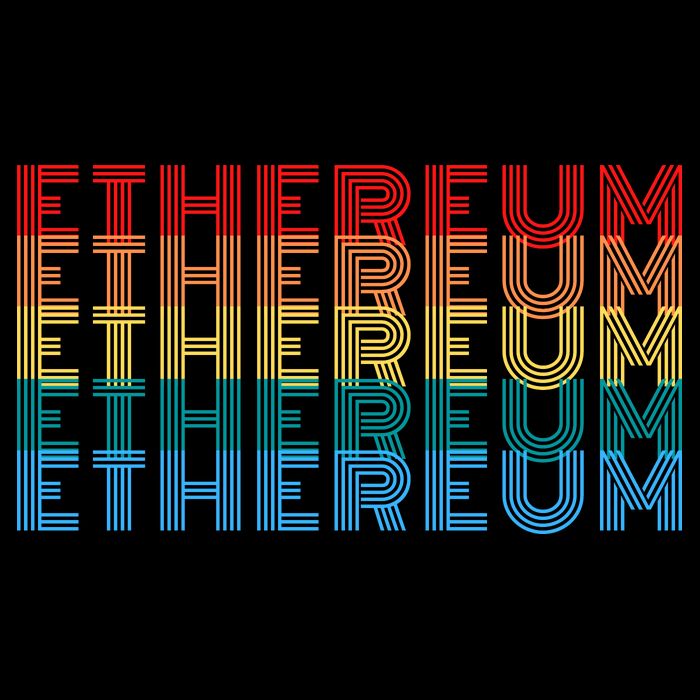 Retro Vintage Ethereum, Crypto Currency, Blockchain, ETH Logo, ETH Coin Lovers Backpack