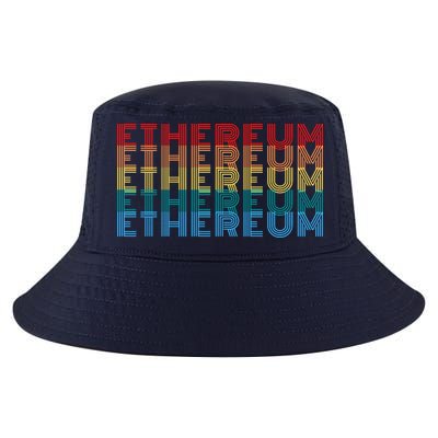 Retro Vintage Ethereum, Crypto Currency, Blockchain, ETH Logo, ETH Coin Lovers Cool Comfort Performance Bucket Hat