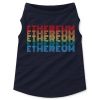Retro Vintage Ethereum, Crypto Currency, Blockchain, ETH Logo, ETH Coin Lovers Doggie Tank