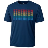 Retro Vintage Ethereum, Crypto Currency, Blockchain, ETH Logo, ETH Coin Lovers Performance Shirt