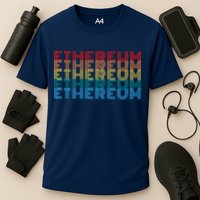 Retro Vintage Ethereum, Crypto Currency, Blockchain, ETH Logo, ETH Coin Lovers Performance Shirt