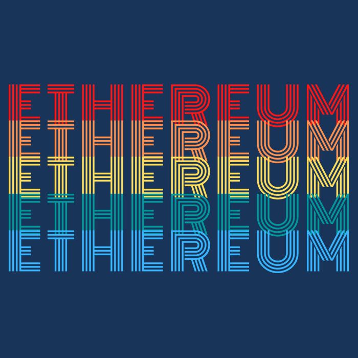 Retro Vintage Ethereum, Crypto Currency, Blockchain, ETH Logo, ETH Coin Lovers Button