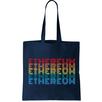 Retro Vintage Ethereum, Crypto Currency, Blockchain, ETH Logo, ETH Coin Lovers Bag