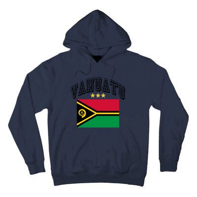 Retro Vanuatu Flag Athletic Gift Tall Hoodie