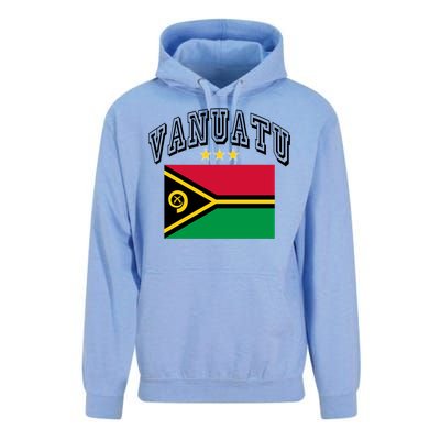 Retro Vanuatu Flag Athletic Gift Unisex Surf Hoodie