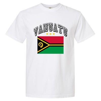 Retro Vanuatu Flag Athletic Gift Garment-Dyed Heavyweight T-Shirt