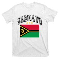 Retro Vanuatu Flag Athletic Gift T-Shirt