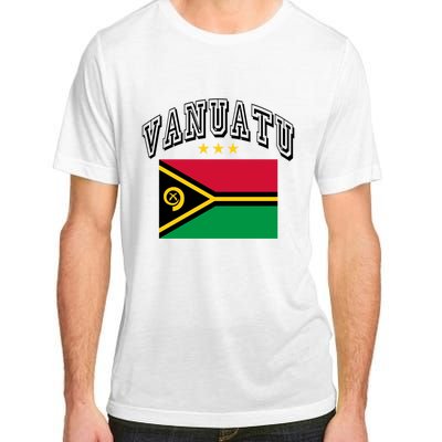 Retro Vanuatu Flag Athletic Gift Adult ChromaSoft Performance T-Shirt