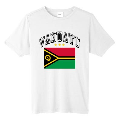 Retro Vanuatu Flag Athletic Gift Tall Fusion ChromaSoft Performance T-Shirt