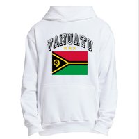 Retro Vanuatu Flag Athletic Gift Urban Pullover Hoodie